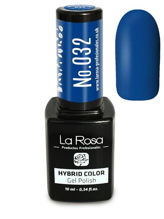 Lakier hybrydowy La Rosa w kolorze niebieskim z połyskiem