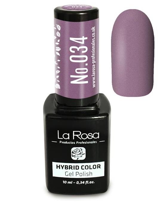Lakier hybrydowy La Rosa w kolorze wrzosowym z połyskiem