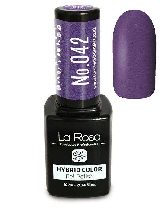 Lakier hybrydowy La Rosa w kolorze fioletowym z połyskiem