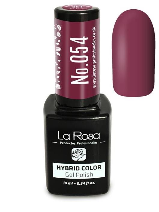 Lakier hybrydowy La Rosa w kolorze burgund z domieszka brązu