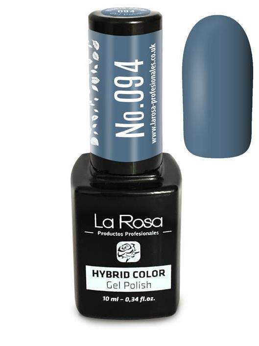 Lakier hybrydowy La Rosa w kolorze niebiesko-szarym
